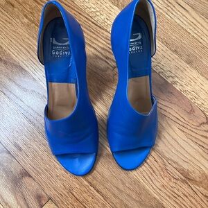 Women's Royal Blue Open Toe Heels